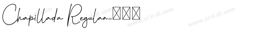 Chapillada Regular字体转换